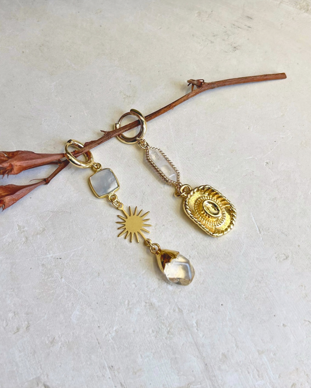 Aretes Cristal Mezcal